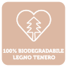 100% biodegradabile legno tenero